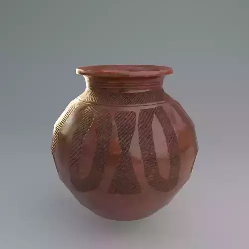African Clay Pot Traditional Handcrafted Pottery