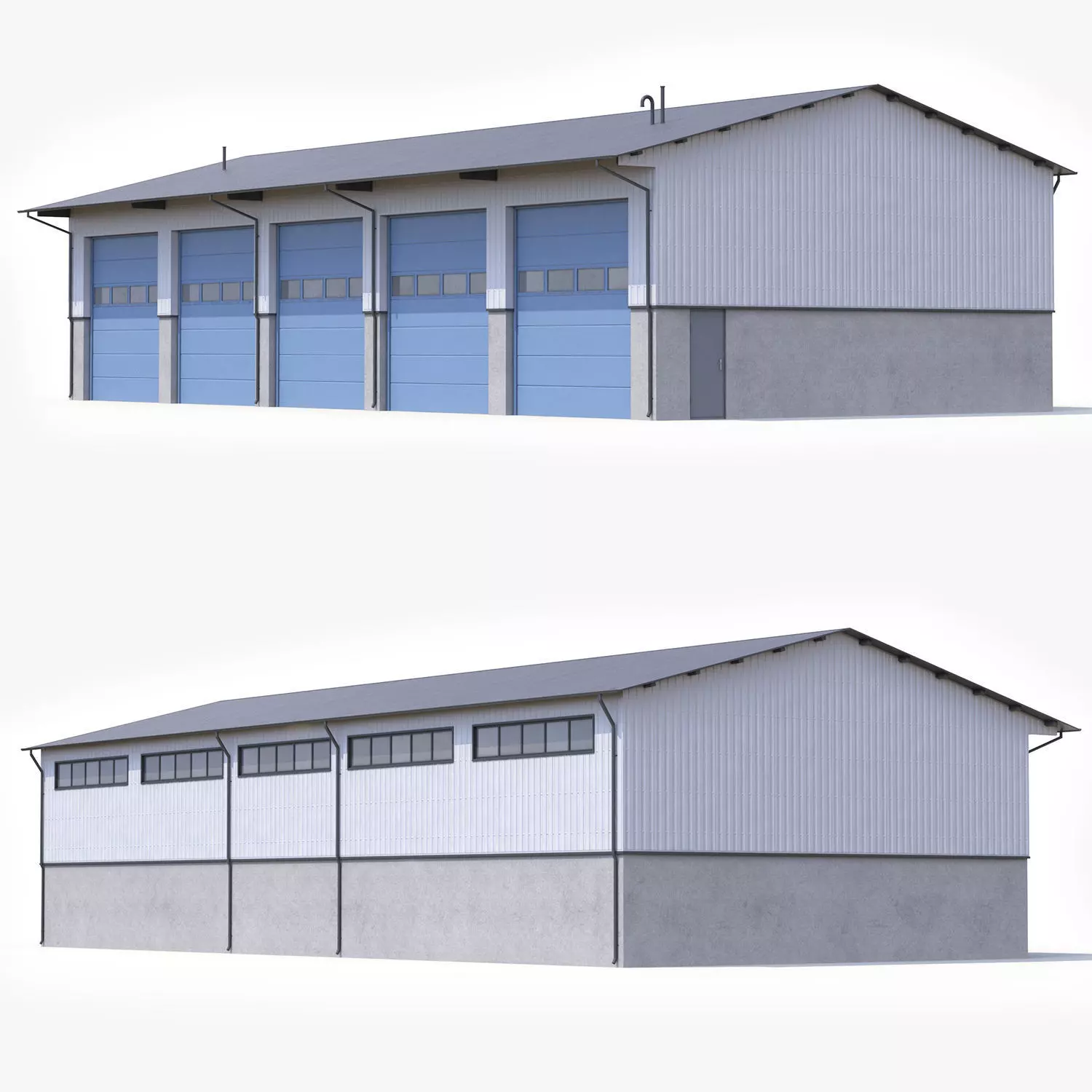 Industrial Building 40 PBR Low-poly 3D model