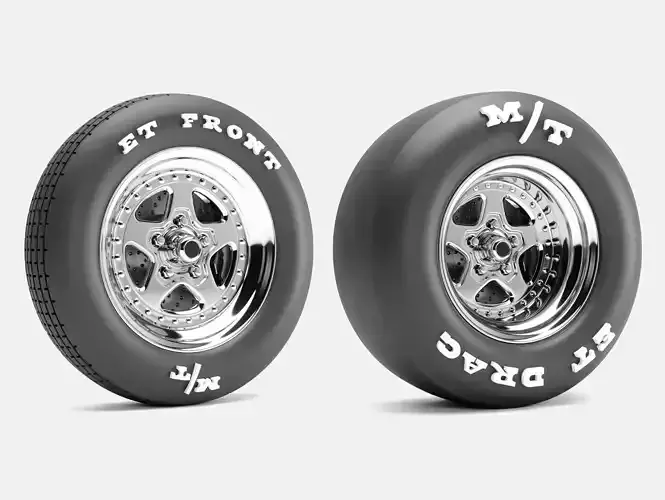 15x5 15x10 Weld Pro Star Hoosier Tires 3D model 3D printable