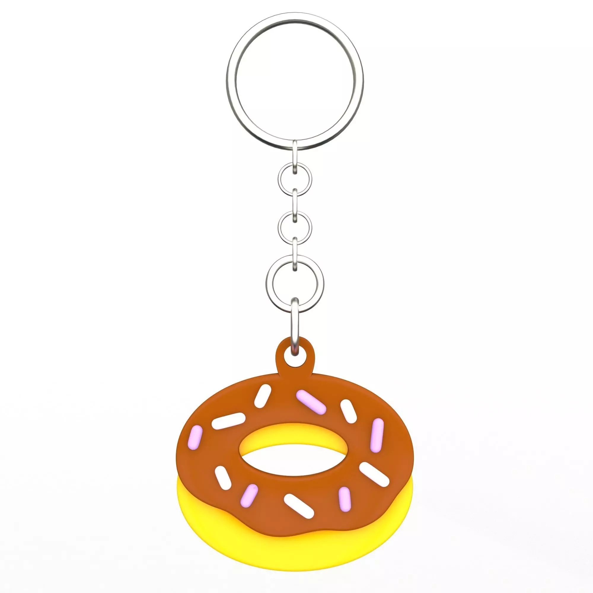 Doughnut Emoji Keychain 3D print model