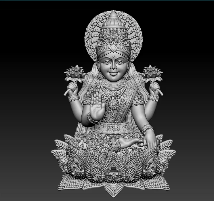 Laxmi Mata 3D print model 3D print model