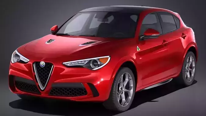 Alfa Romeo Stelvio Quadrifoglio 2018 3D model