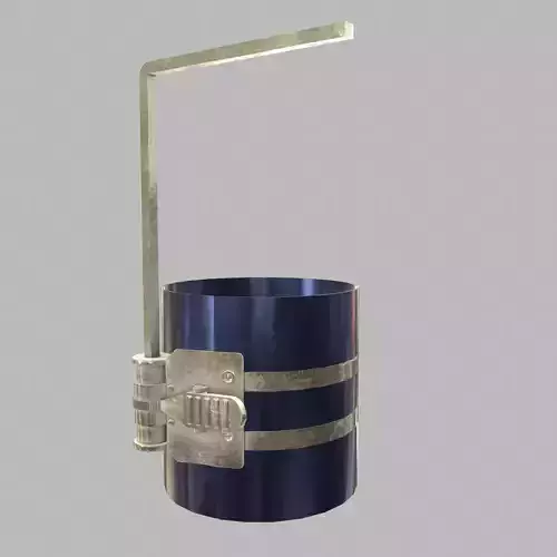 Piston Ring Comprssure Low Poly Low-poly 3D model 2