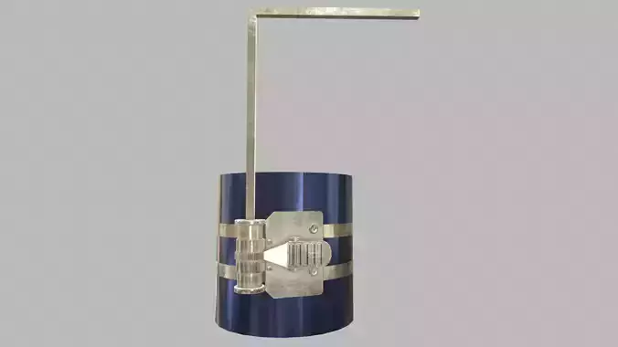 Piston Ring Comprssure Low Poly Low-poly 3D model 7