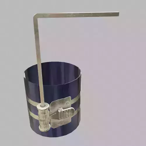 Piston Ring Comprssure Low Poly Low-poly 3D model 3