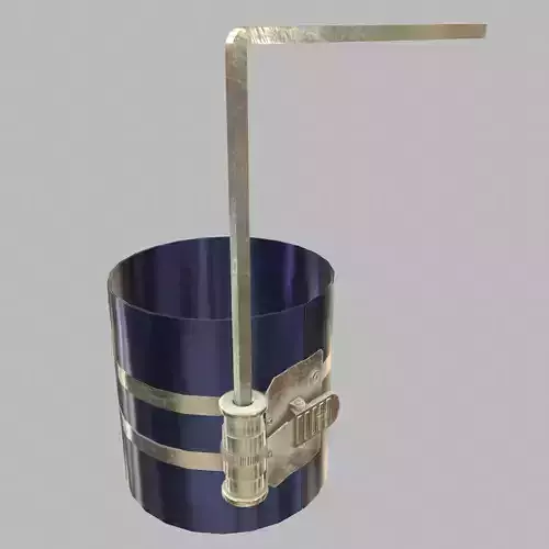 Piston Ring Comprssure Low Poly Low-poly 3D model 5