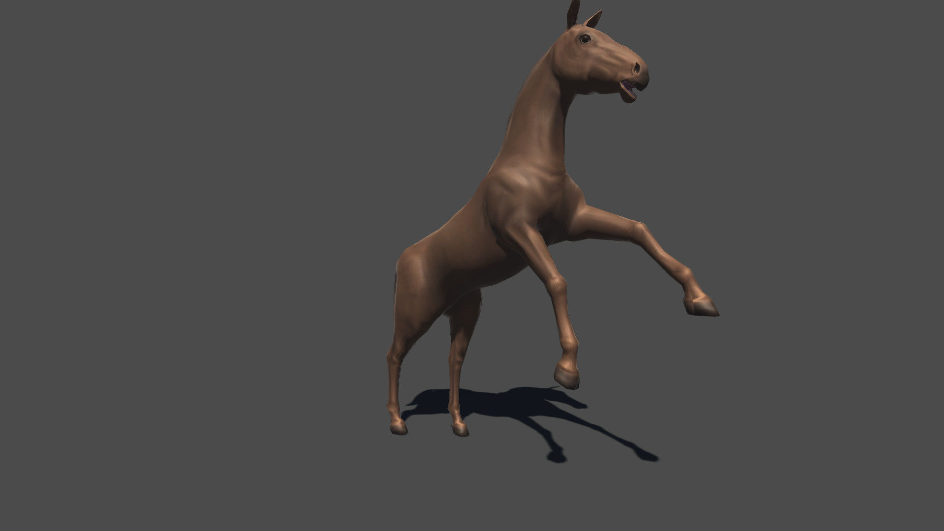 Animated Horse Low-poly 3D model_8