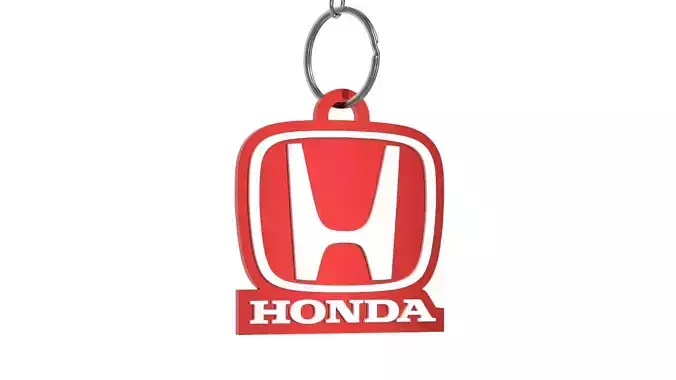 Honda keychain 02 3D print model