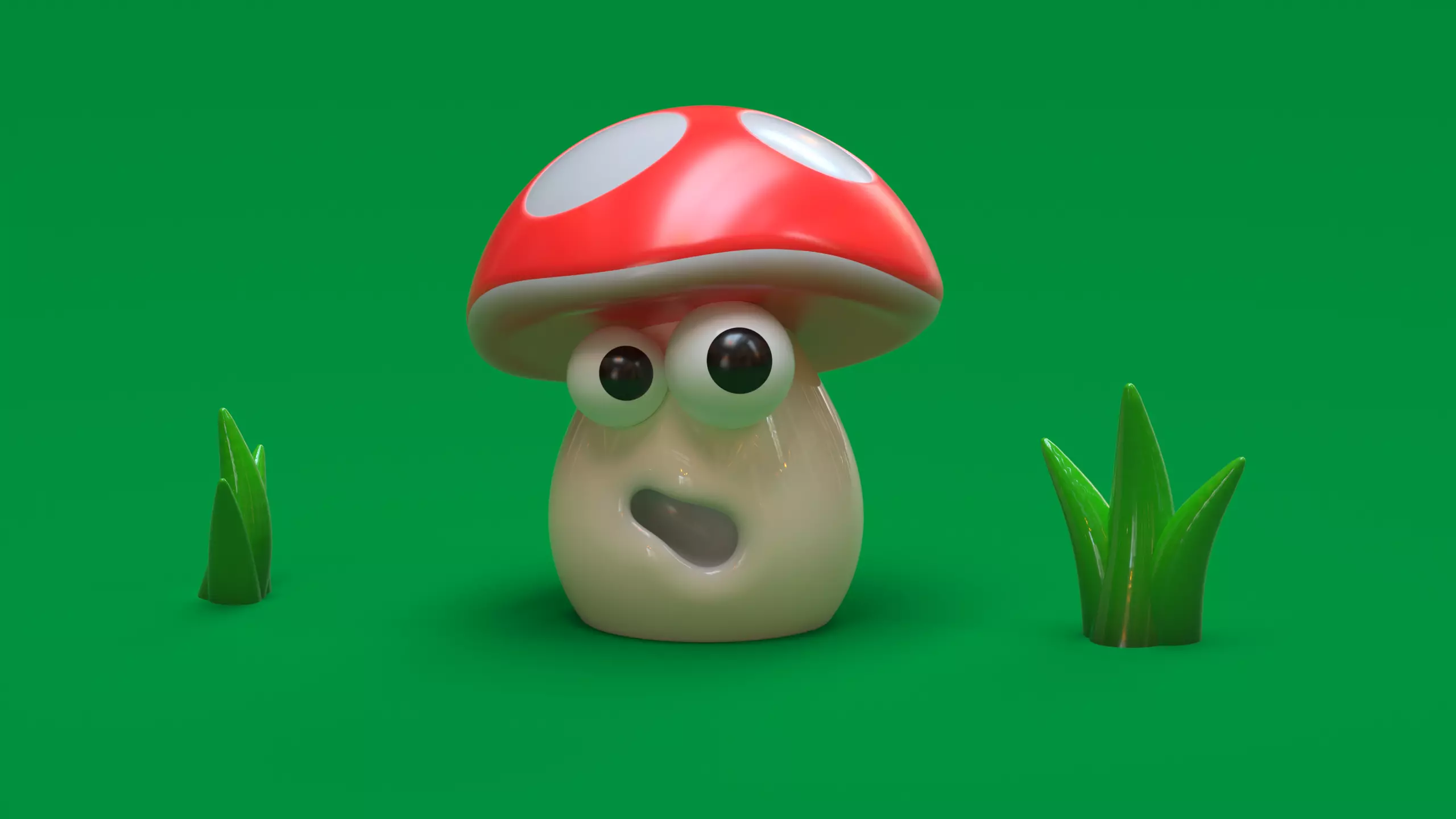 Scared Mushroom 3D model