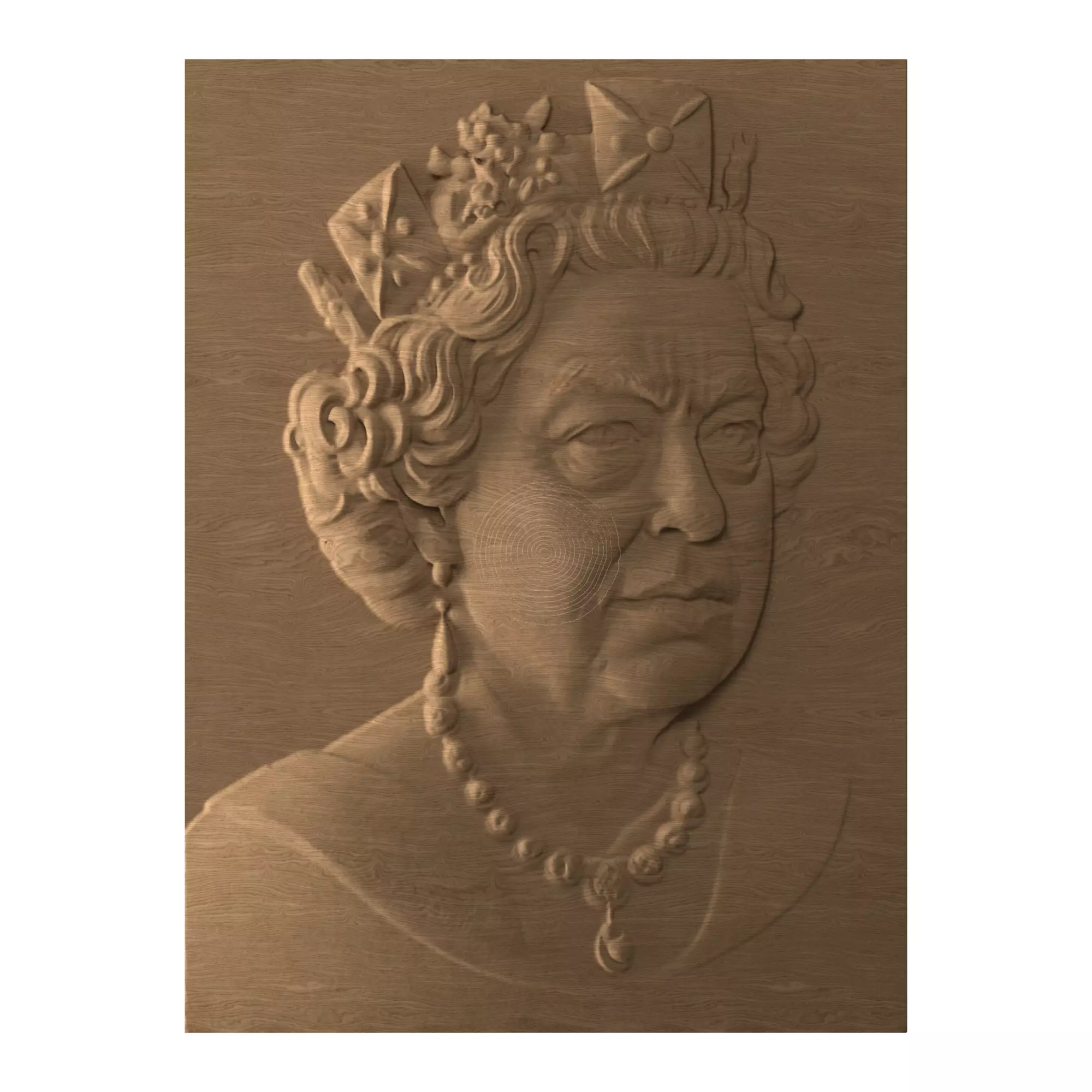 Queen - STL file CNC woodcarving print model 3D print model