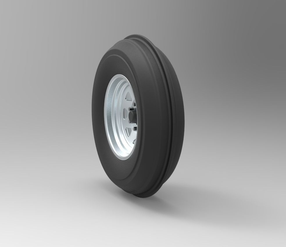 Front wheel for Dune Buggy 3D model_1