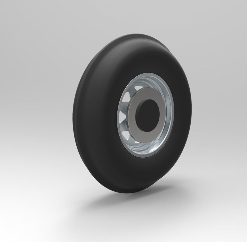 Front wheel for Dune Buggy 3D model_3