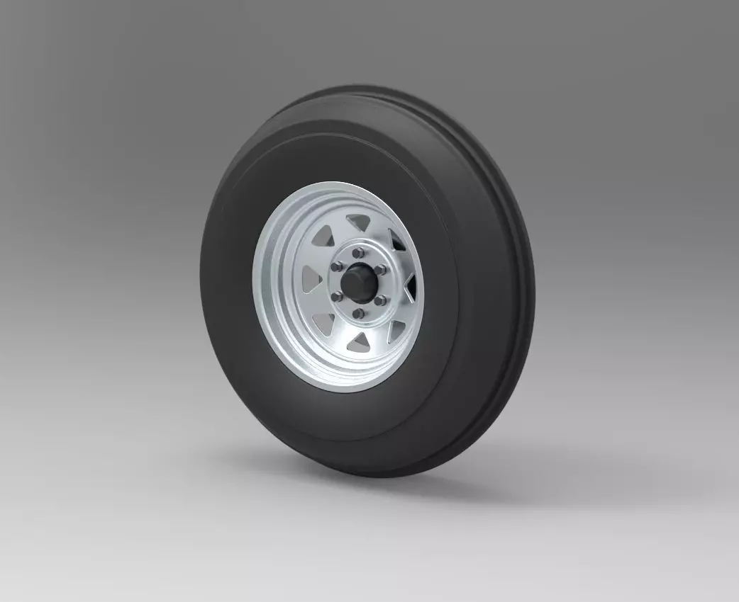 Front wheel for Dune Buggy 3D model_0