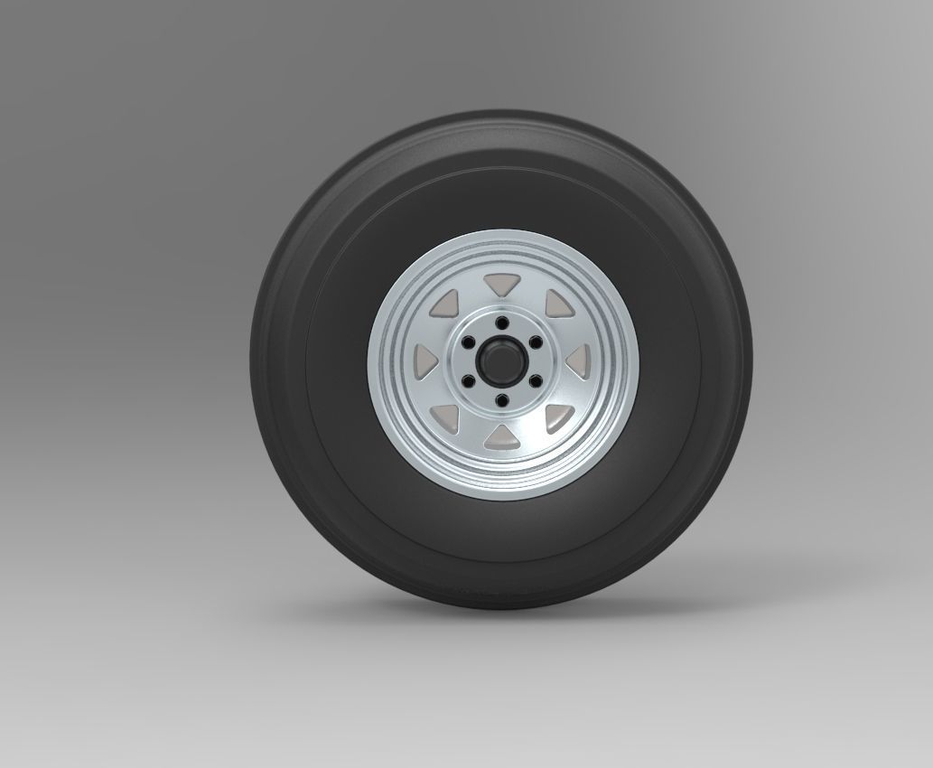 Front wheel for Dune Buggy 3D model_4