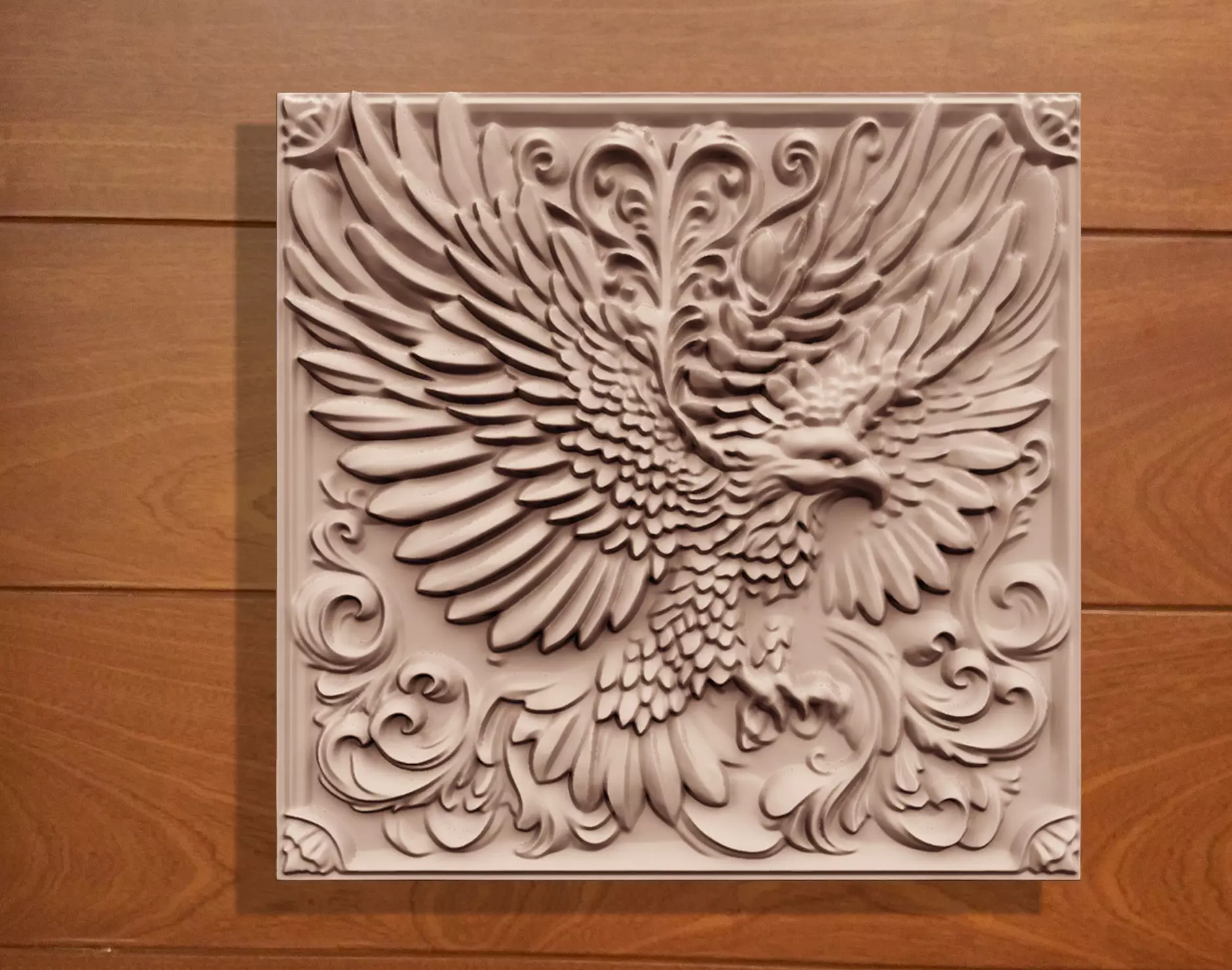 EAGLE CARVING BASE RELIEF CNC 3D print model