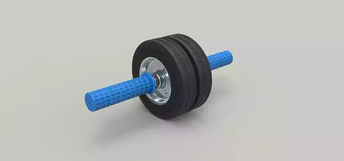 Twin-wheeled gymnastic roller