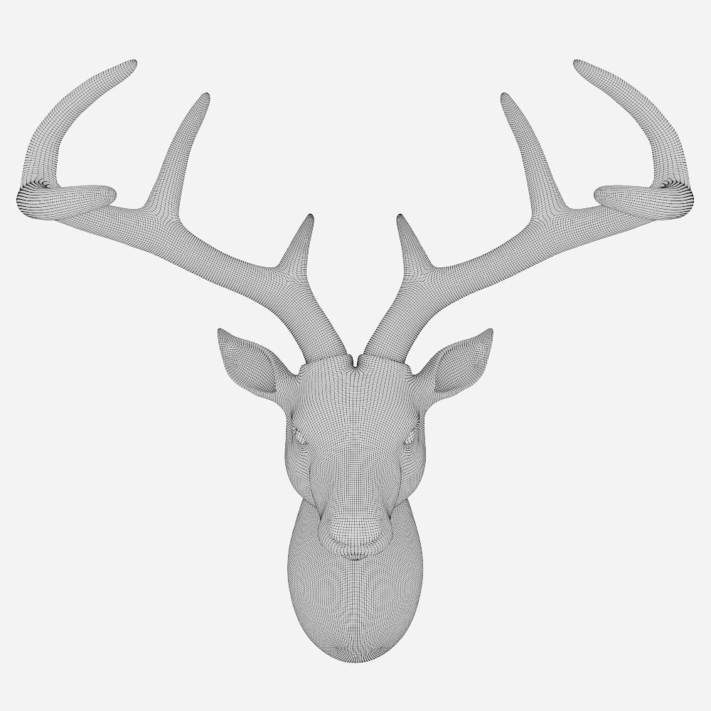 Kare Design Deko Kopf Deer 3D model_4