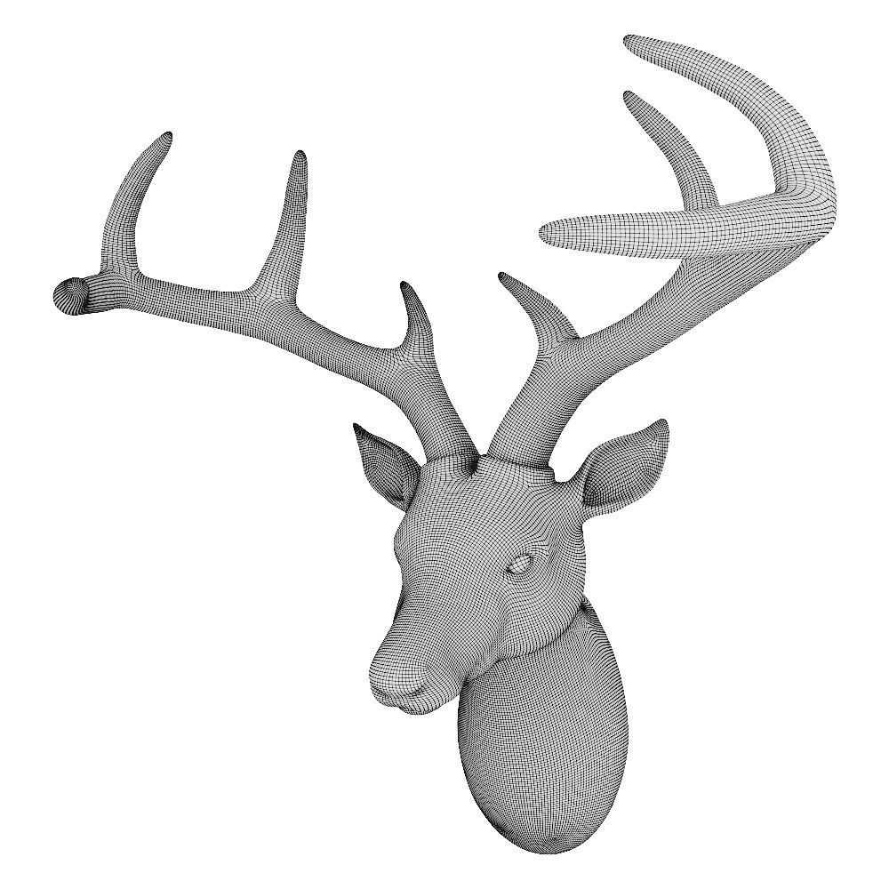 Kare Design Deko Kopf Deer 3D model_5