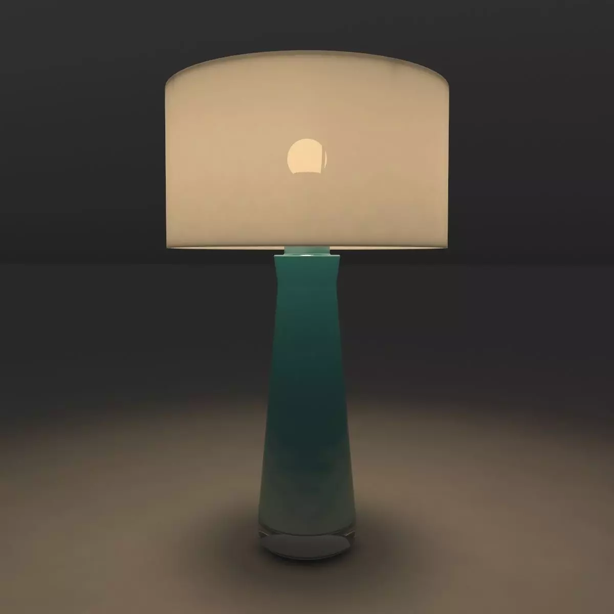 CERAMIC COLUMN TABLE LAMP 3D model