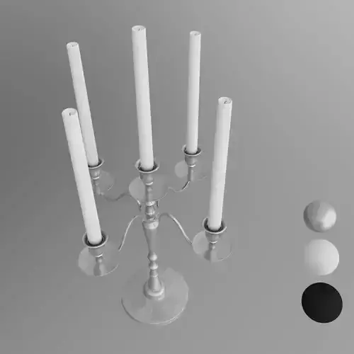 candlestick metal 4-arm