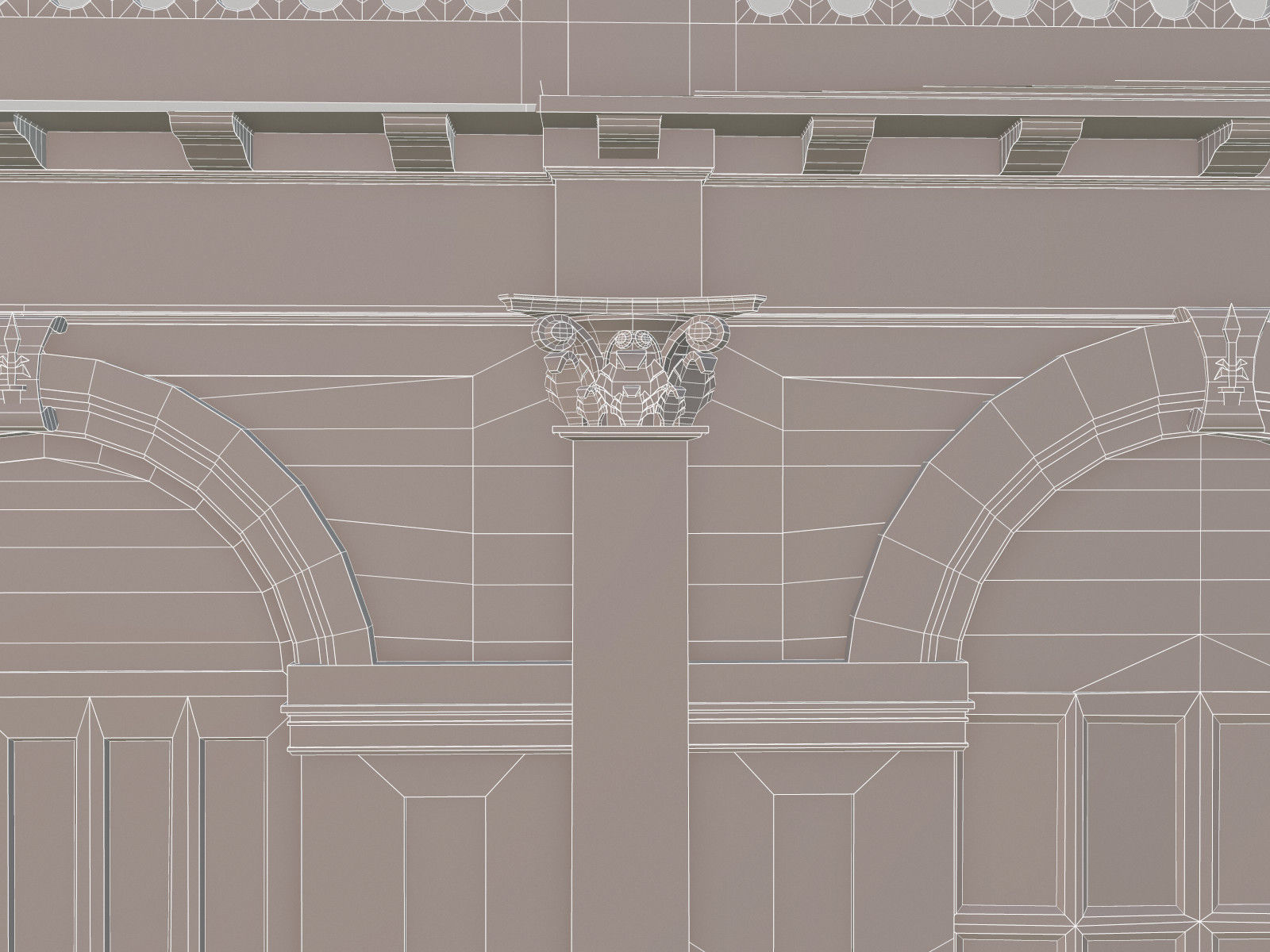 Cuban House Low-poly 3D model_23