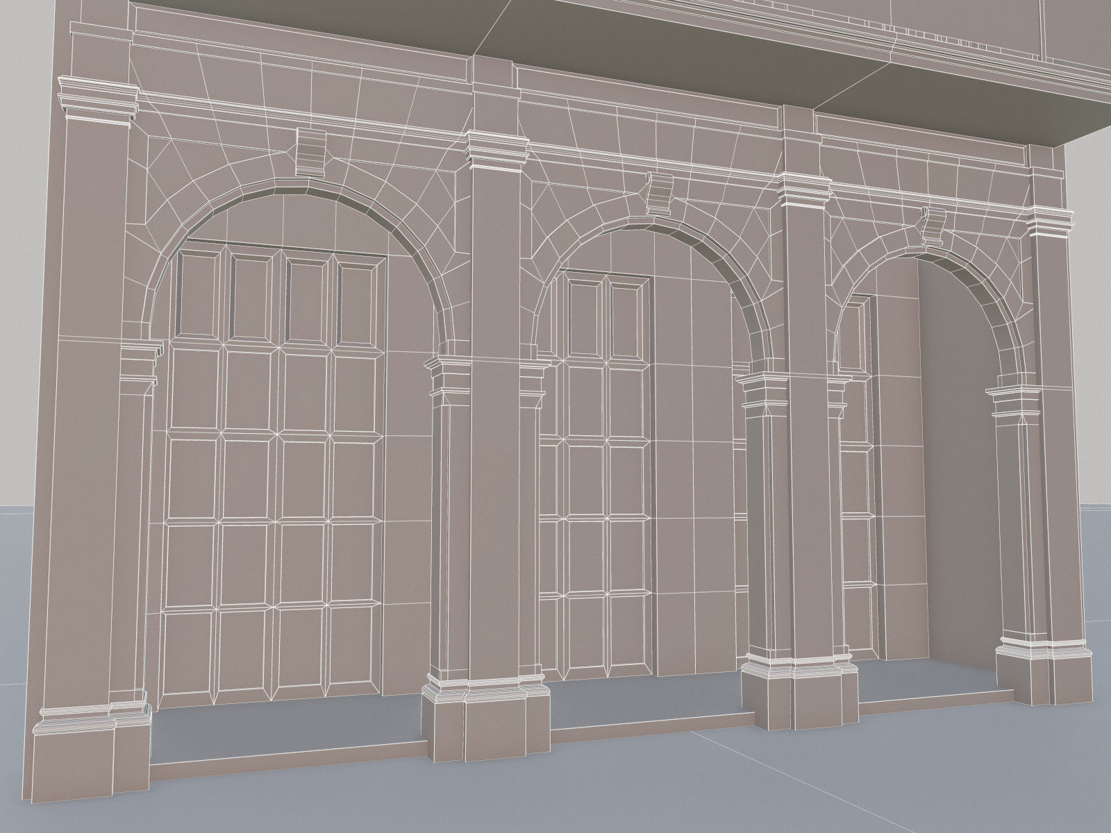 Cuban House Low-poly 3D model_22