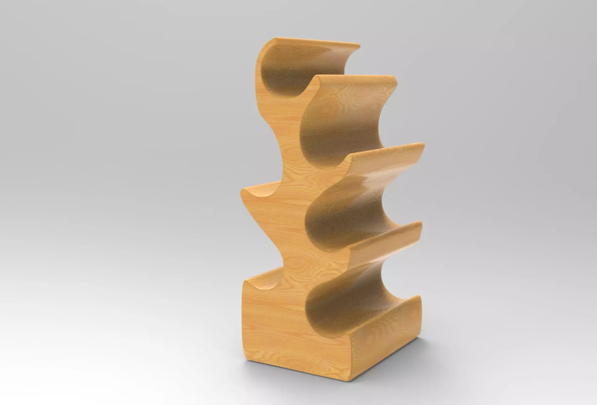 Kotor Bottle Wine Rack Low-poly 3D model