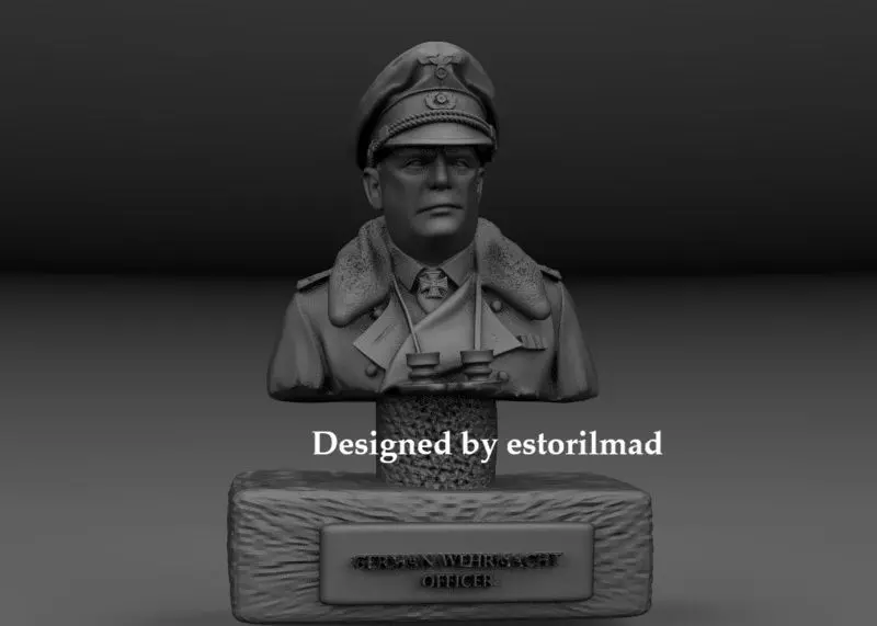 GERMAN WEHRMACHT OFFICIAL BUST 3D print model