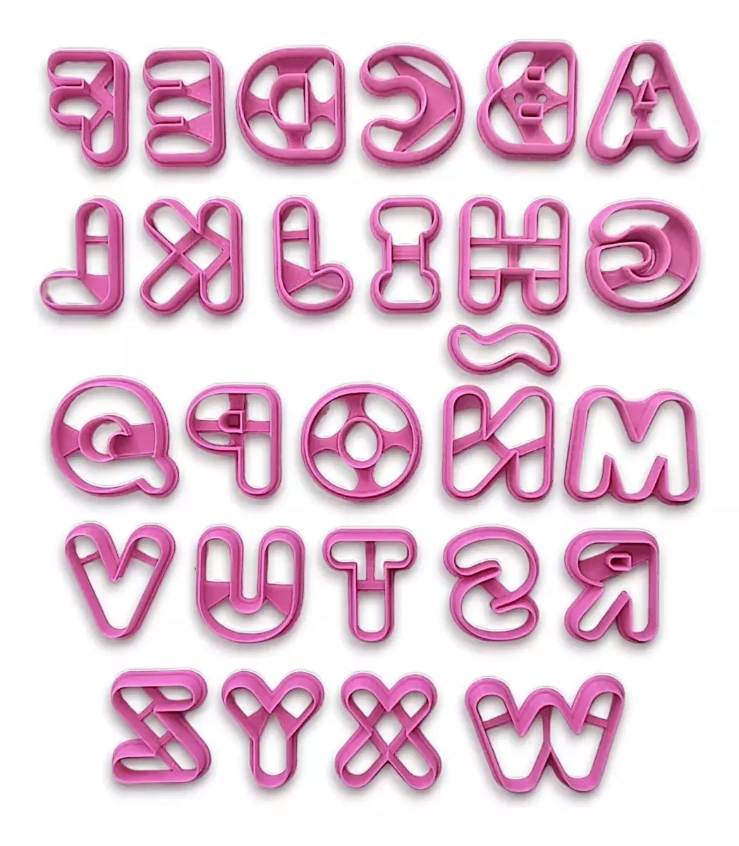 Alphabet Letter Cookie Cutters 3cm 3D print model