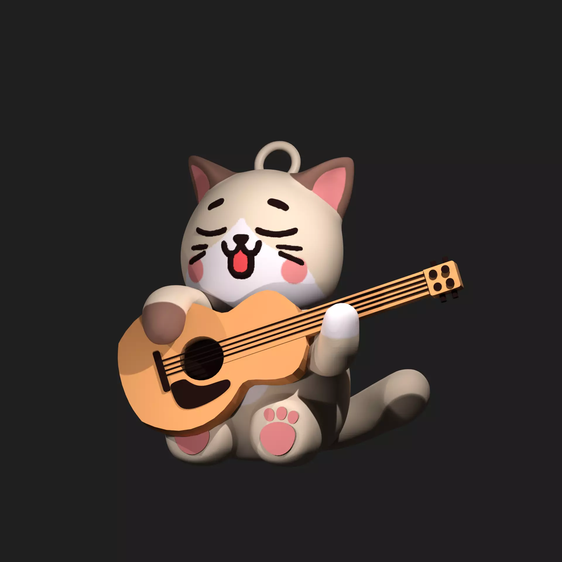 Cat Necklace Pendant Cute Minimal Cat Jewelry Free 3D print model