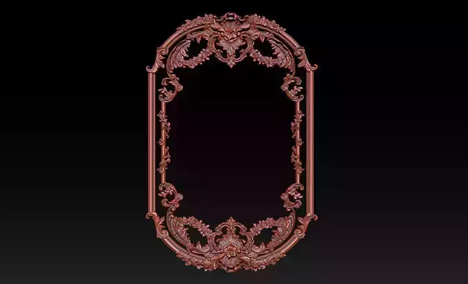 Ornamental Relief CNC Model for Wooden Doors and Wall Panels 3B 3D print model