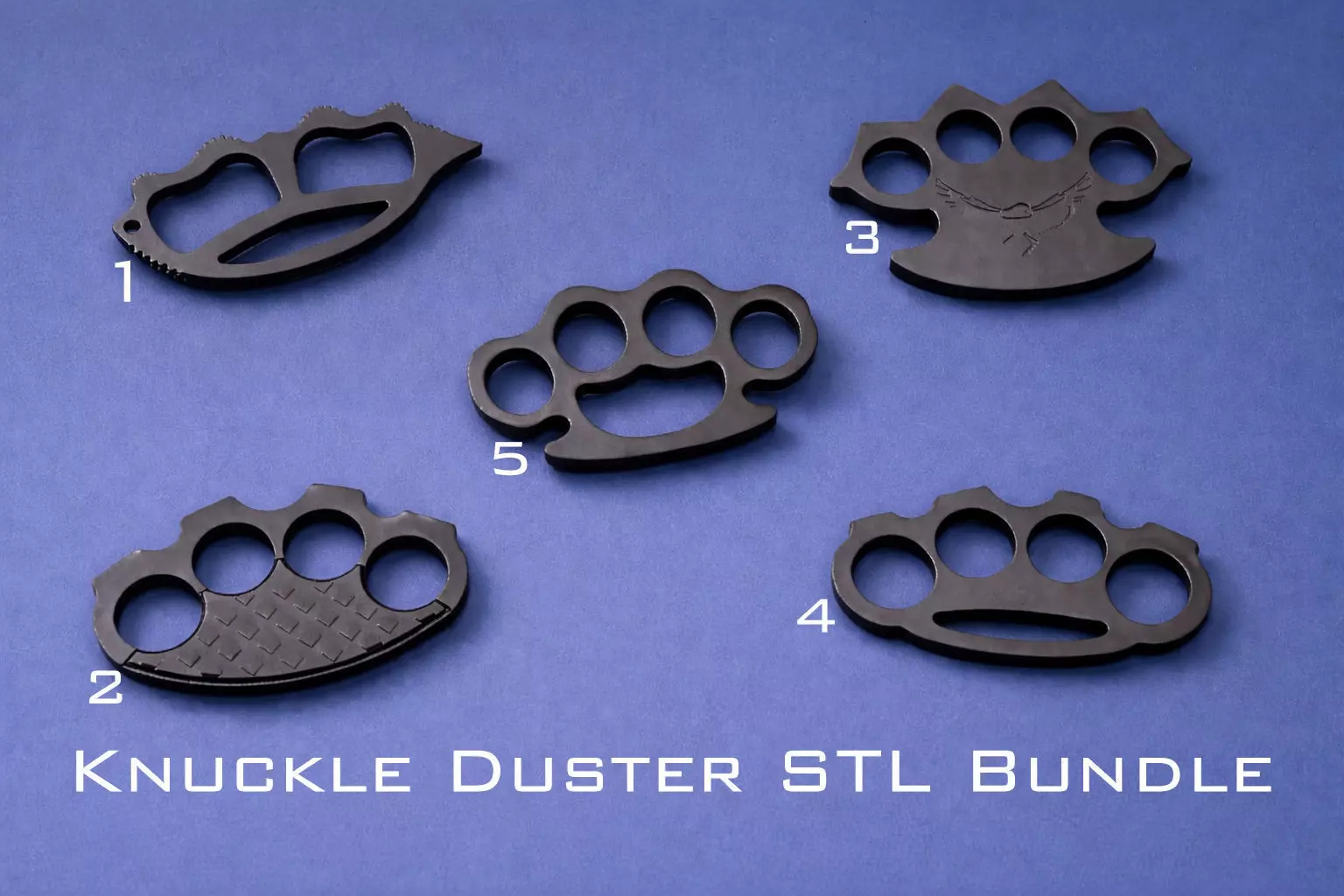 Knuckle Duster STL Bundle 3D print model