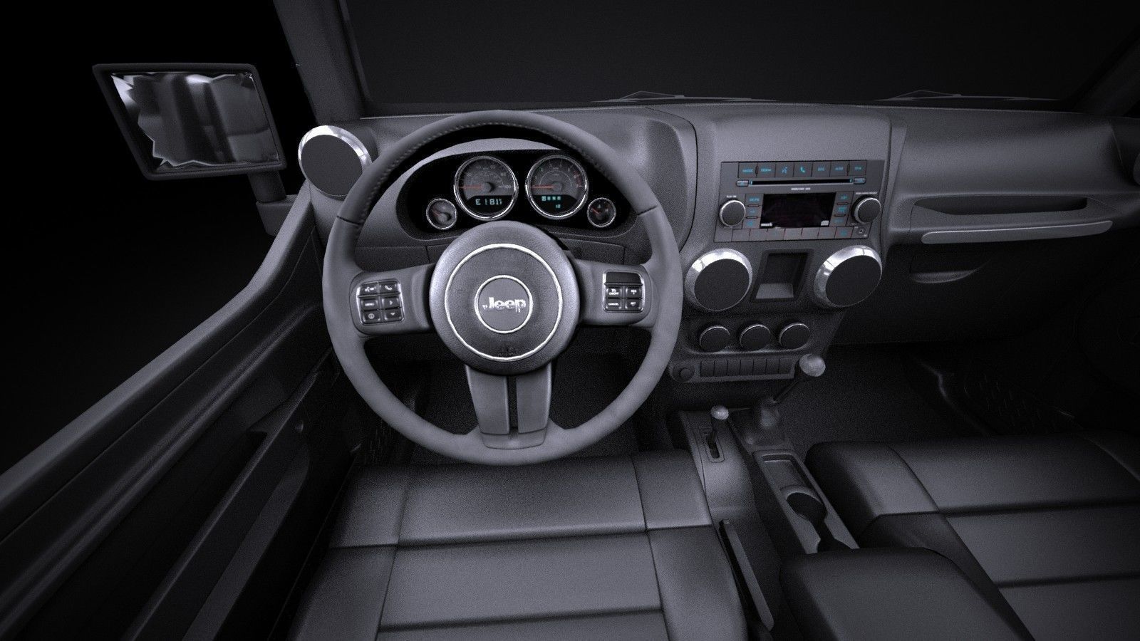 Jeep Wrangler Willis Wheeler 2016 VRAY  3D model_7