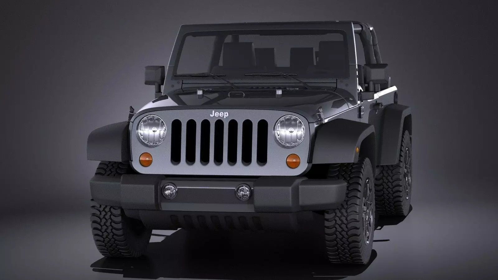 Jeep Wrangler Willis Wheeler 2016 VRAY  3D model_0
