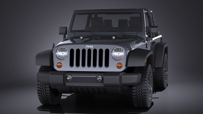 Jeep Wrangler Willis Wheeler 2016 VRAY  3D model