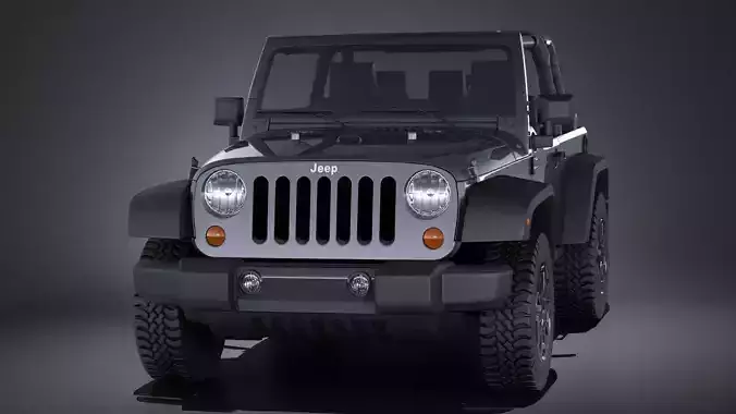 Jeep Wrangler Willis Wheeler 2016 VRAY  3D model