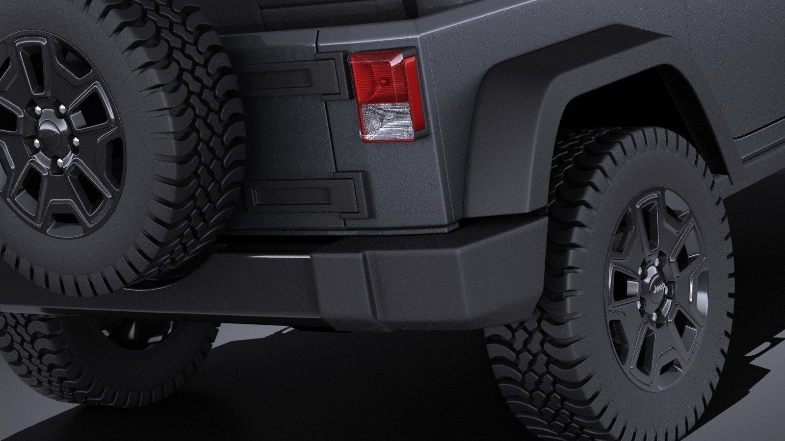 Jeep Wrangler Willis Wheeler 2016 VRAY  3D model_2