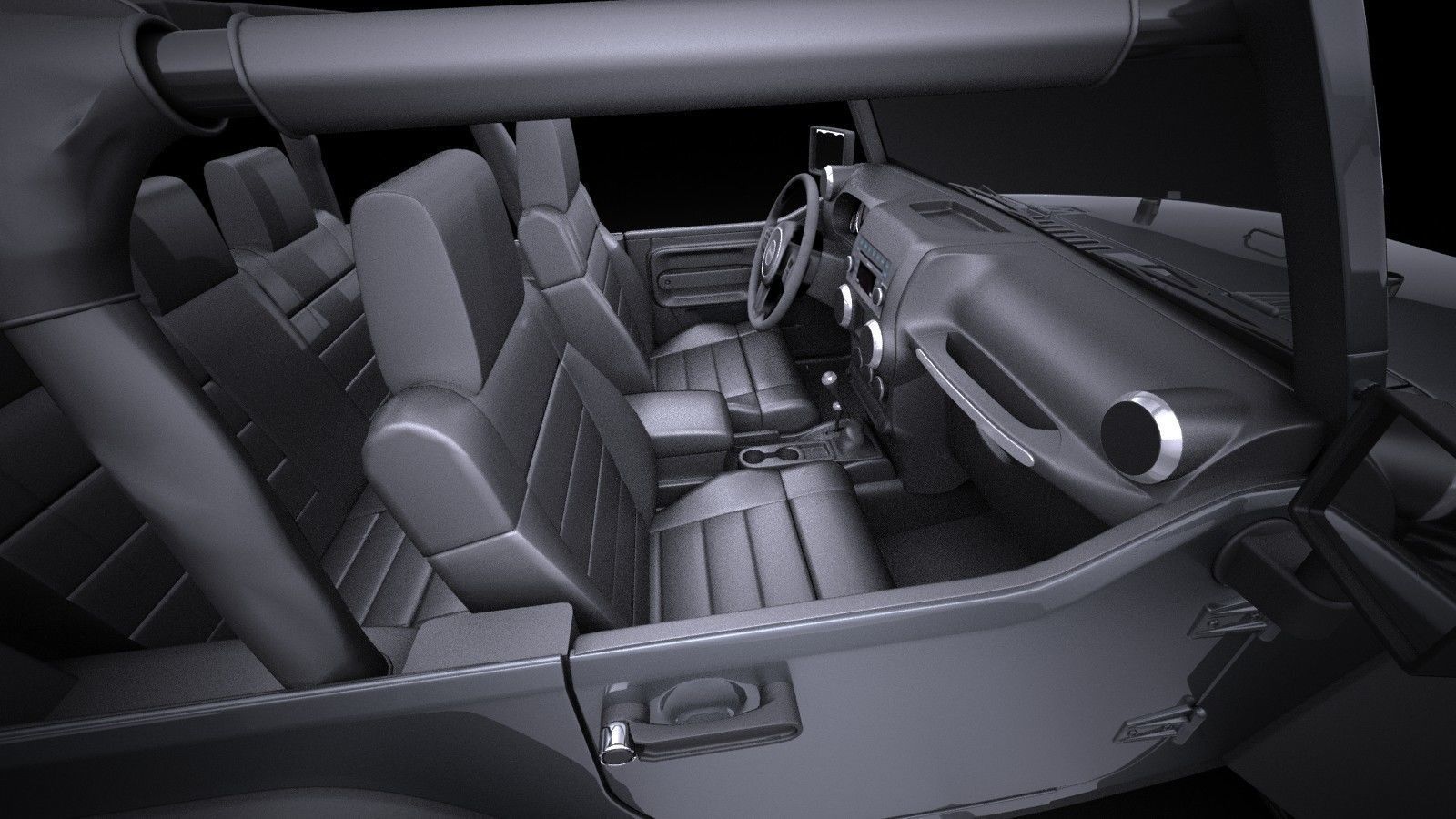 Jeep Wrangler Willis Wheeler 2016 VRAY  3D model_9
