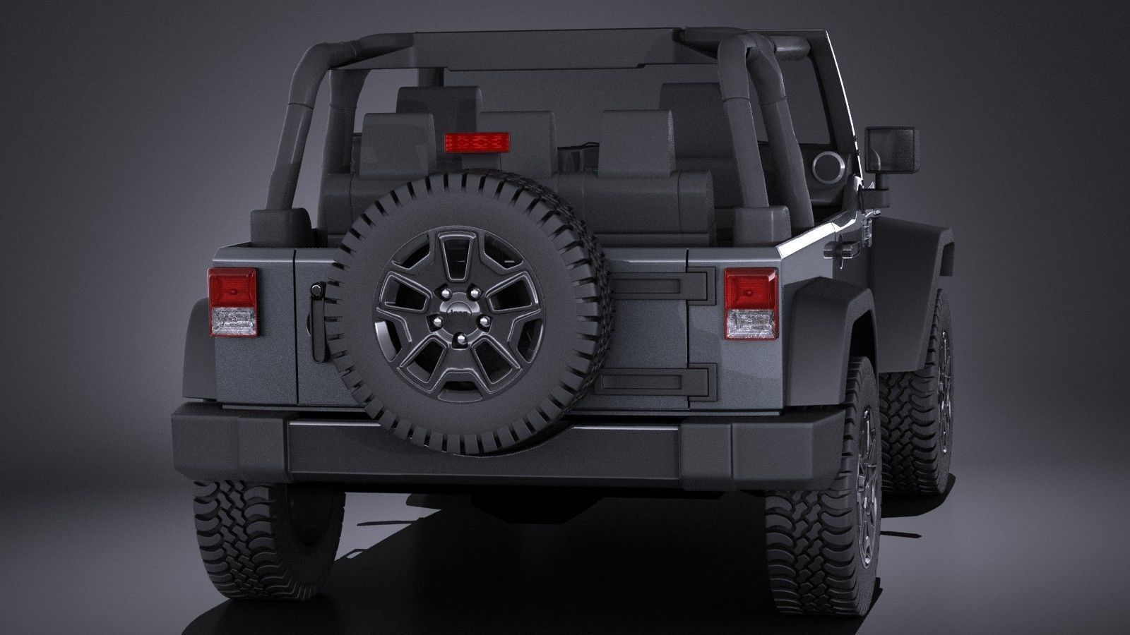 Jeep Wrangler Willis Wheeler 2016 VRAY  3D model_3