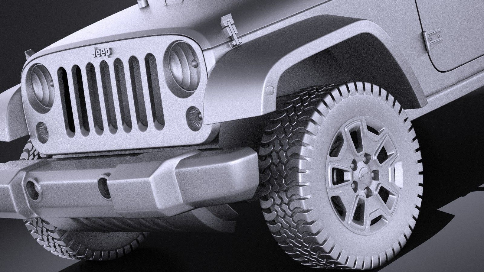 Jeep Wrangler Willis Wheeler 2016 VRAY  3D model_11