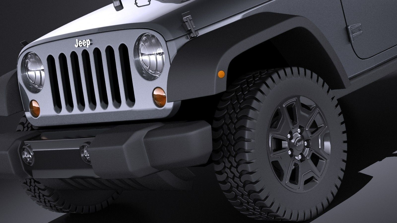 Jeep Wrangler Willis Wheeler 2016 VRAY  3D model_1