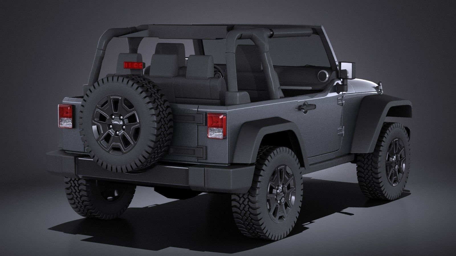 Jeep Wrangler Willis Wheeler 2016 VRAY  3D model_5