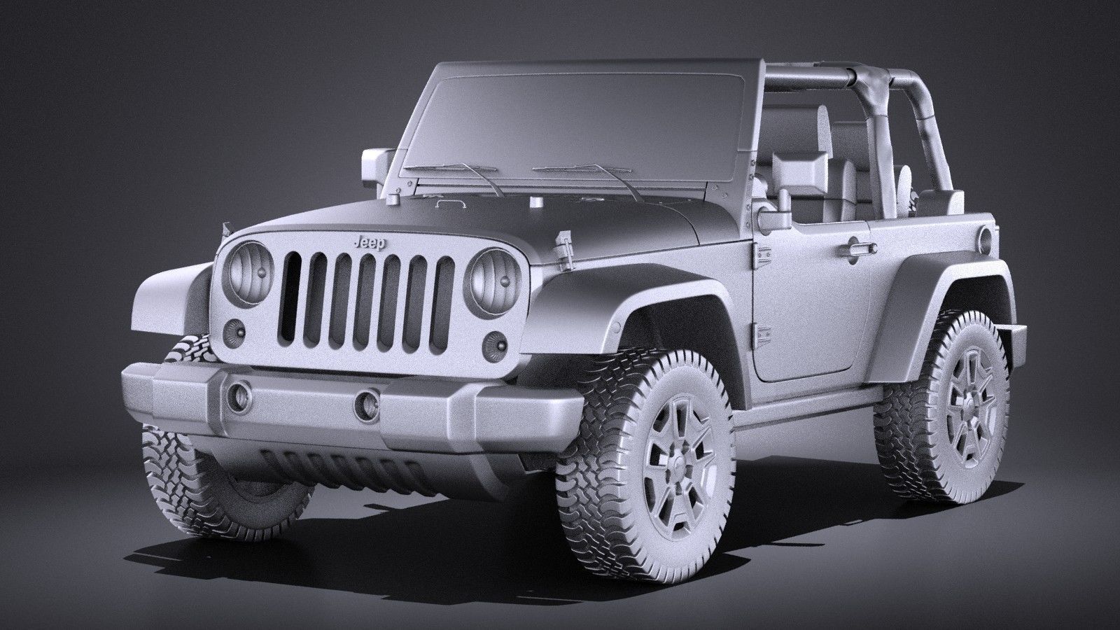 Jeep Wrangler Willis Wheeler 2016 VRAY  3D model_10