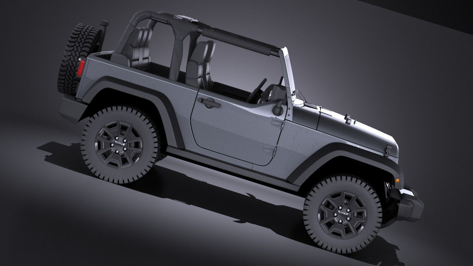 Jeep Wrangler Willis Wheeler 2016 VRAY  3D model_4