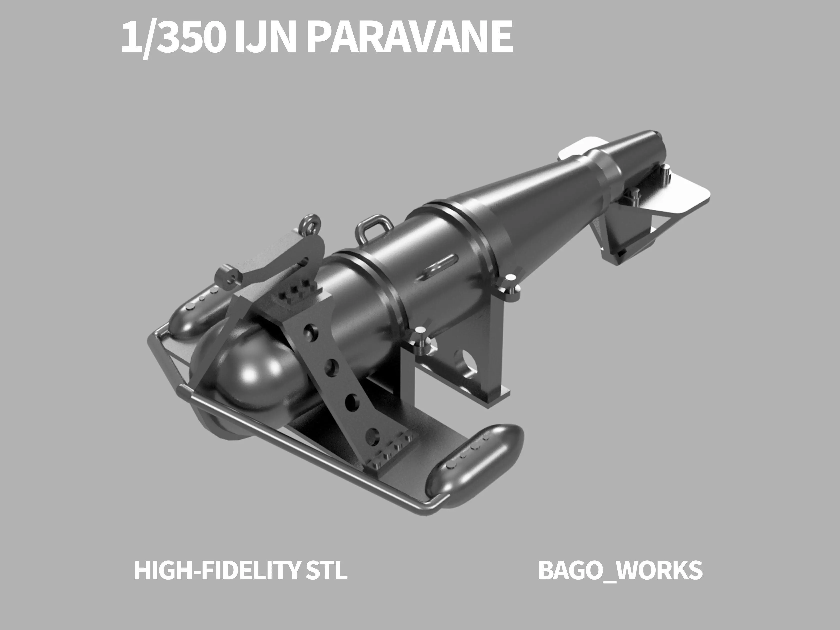 1-350 IJN Paravane STL 3D print model