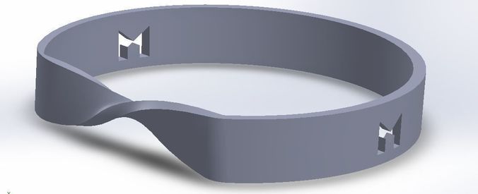 MILOSAURUS Jewelry Mobius Strip Pendant 3D print model