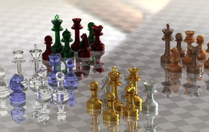 MILOSAURUS Staunton-inspired Star of David Chess Set 3D print model