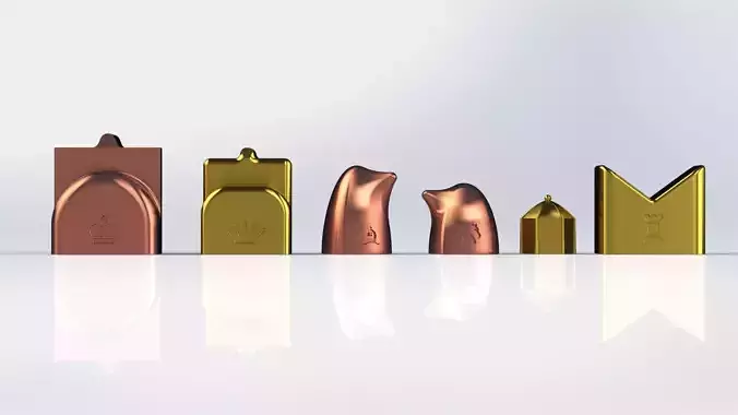 MILOSAURUS Shatranj Ancient Chess Set - with chess symbols