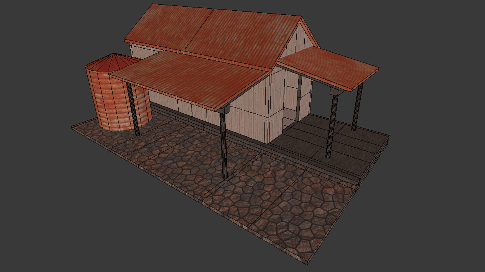 Rusty Old Shack - Game Ready Low-poly 3D model_9