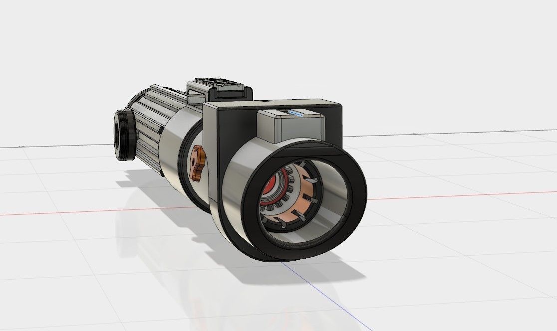 Darth Vaders lightsaber 3D print model_3